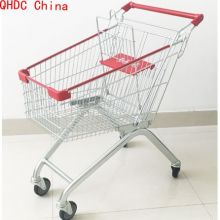 Euro 60liter Chinese Manufacturer Supermarket Trolley Metal Shopping Carts