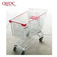Supermarket Carts Swivel Shopping Trolley With Big Wheel