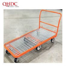 Warehouse Hand Cart Metal Platform Trolley For Transportation