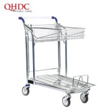 Steel Cargo Trolley Grocery Supermarket Shopping Cart