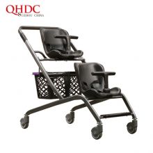 Supermarket Trolley Shopping Carts With Double Child Seats