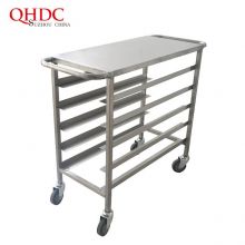 Factory Price Restaurant Serving Cart Stainless Steel Push Trolley