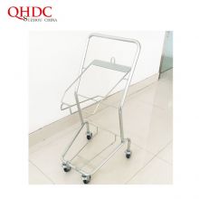 Two Tier Shopping Cart Supermarket Basket Holder Shopping Trolley by Chinese Factory