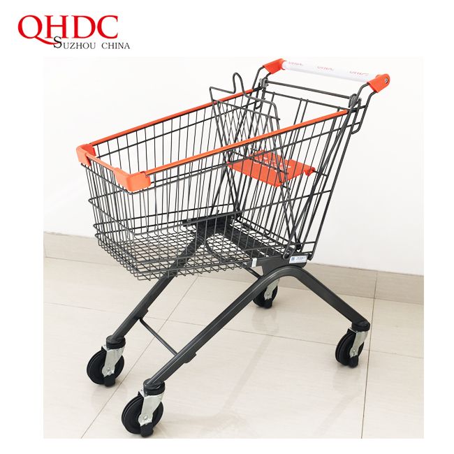 Euro 100L Supermarket Shopping Trolley Cart With Child Seat Price