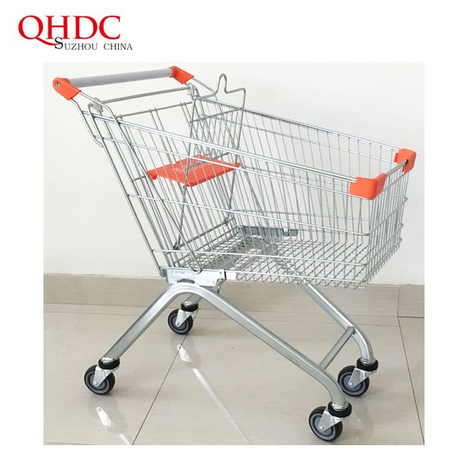 Euro 100L Supermarket Shopping Trolley Cart With Child Seat Price