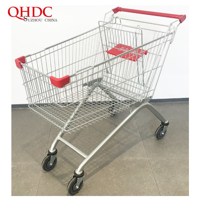150L Best Grocery Euro Shopping Cart Supermarket Trolleys With High Quality
