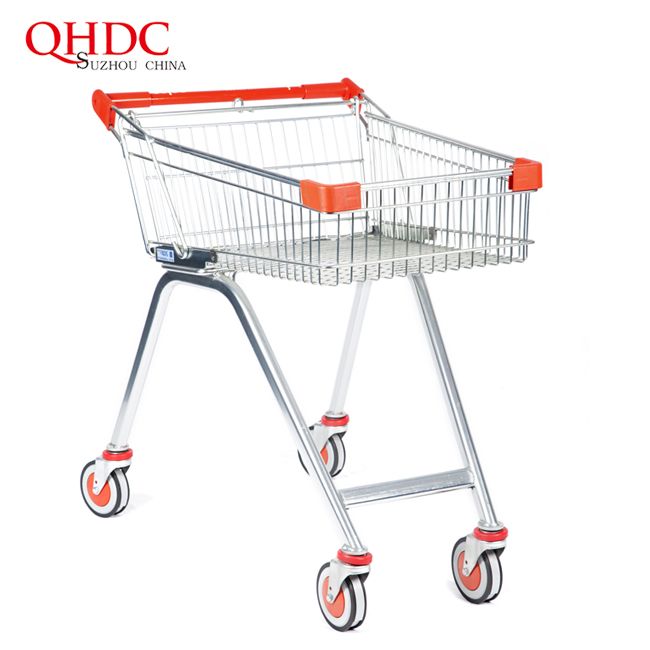 Hot Selling Supermarket Shopping Trolleys & Carts 70L High Feet Trolley