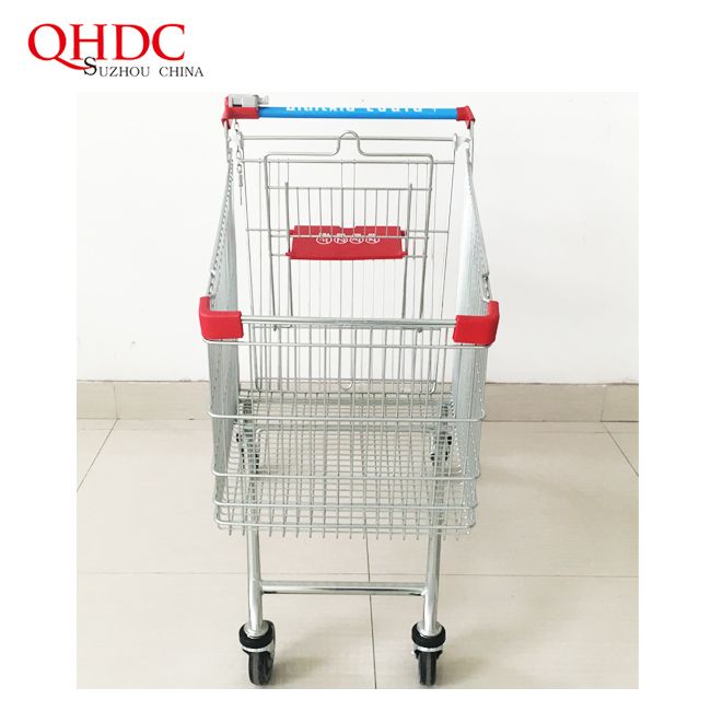 210L Supermarket Cart 4 Wheels Shopping Trolley Price