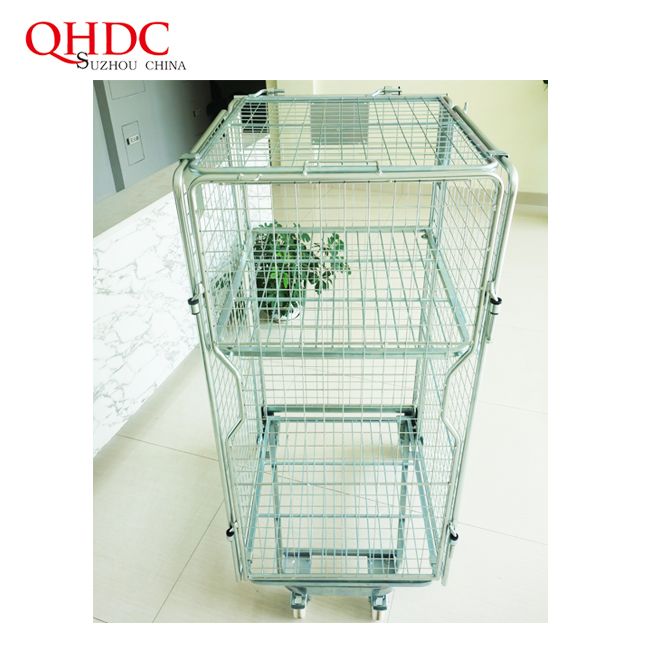 Collapsible Container Steel Storage Cages For Chemical Industrial