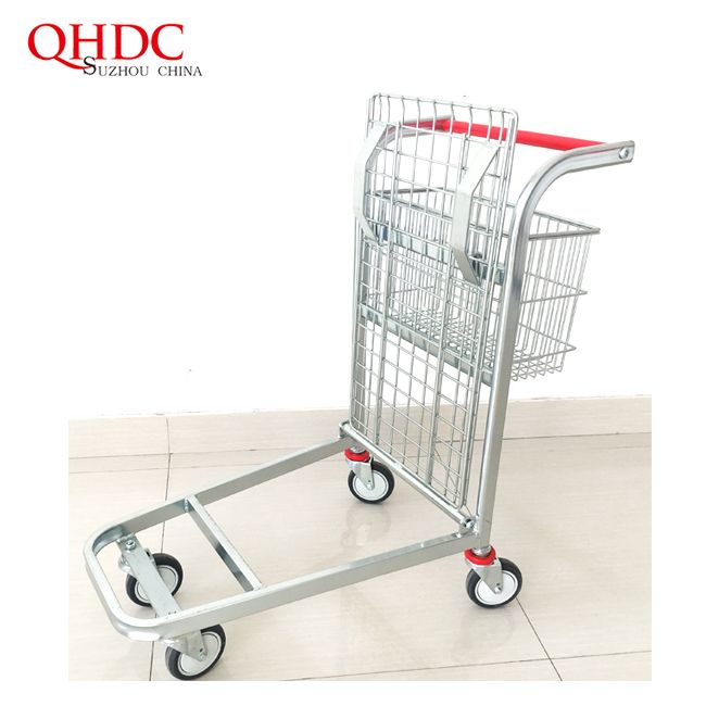 4 Wheel Steel Cart Supermarket Hand Trolley Prices