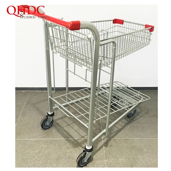 Factory Price Turn Over Basket Shopping Cart Cargo Cart Supermarket Trolleys