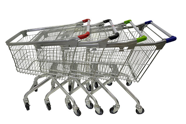 How to place the supermarket shopping cart？