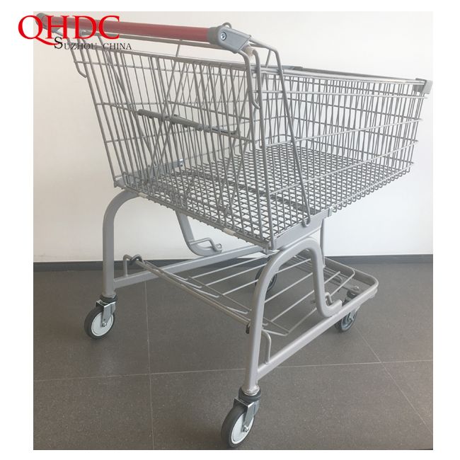 American Shopping Trolley Specification Supermarket Four Wheels Shopping Cart