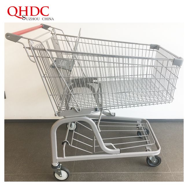 American Shopping Trolley Specification Supermarket Four Wheels Shopping Cart
