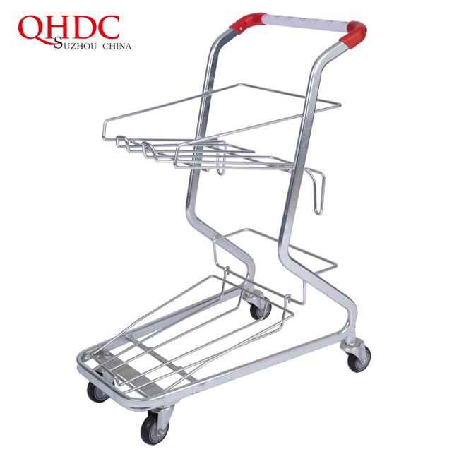 Hand Basket Shopping Cart Convenience Store Double Decker Shopping Cart Trolley