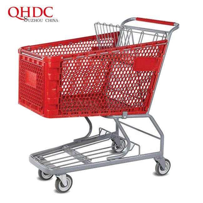 Supermarket shopping trolley cart convenience plastic store shop cart factory
